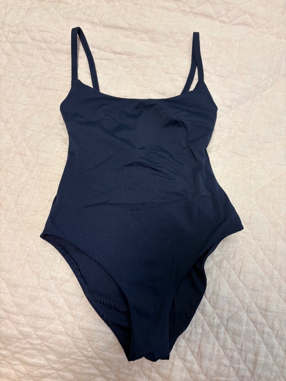 Form and Fold Navy Bathing Suit